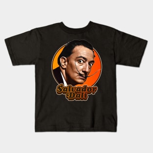 Retro Salvador Dali Tribute Kids T-Shirt